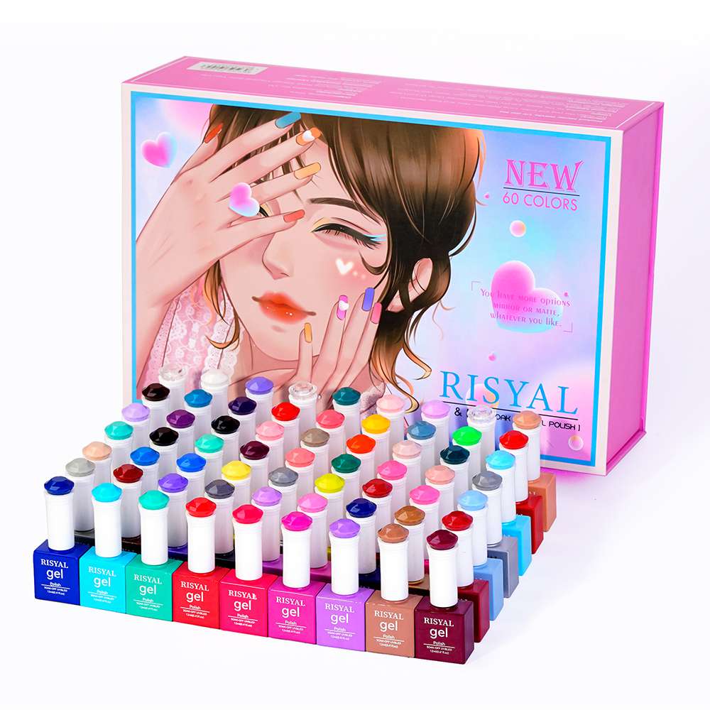 Gel Nail Polish Gel Nail Polish Set of 60 Colors, 12ML