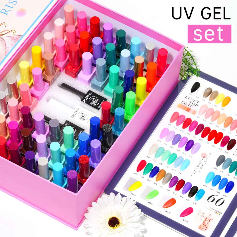 Gel Nail Polish Gel Nail Polish Set of 60 Colors, 15ML