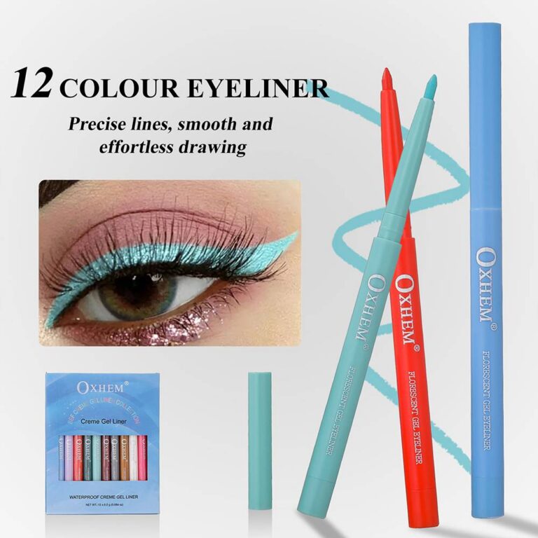 Gel Eyeliner Pencil Eyeliner Gel Pen - 12 Color Eyeliner Gel Pen